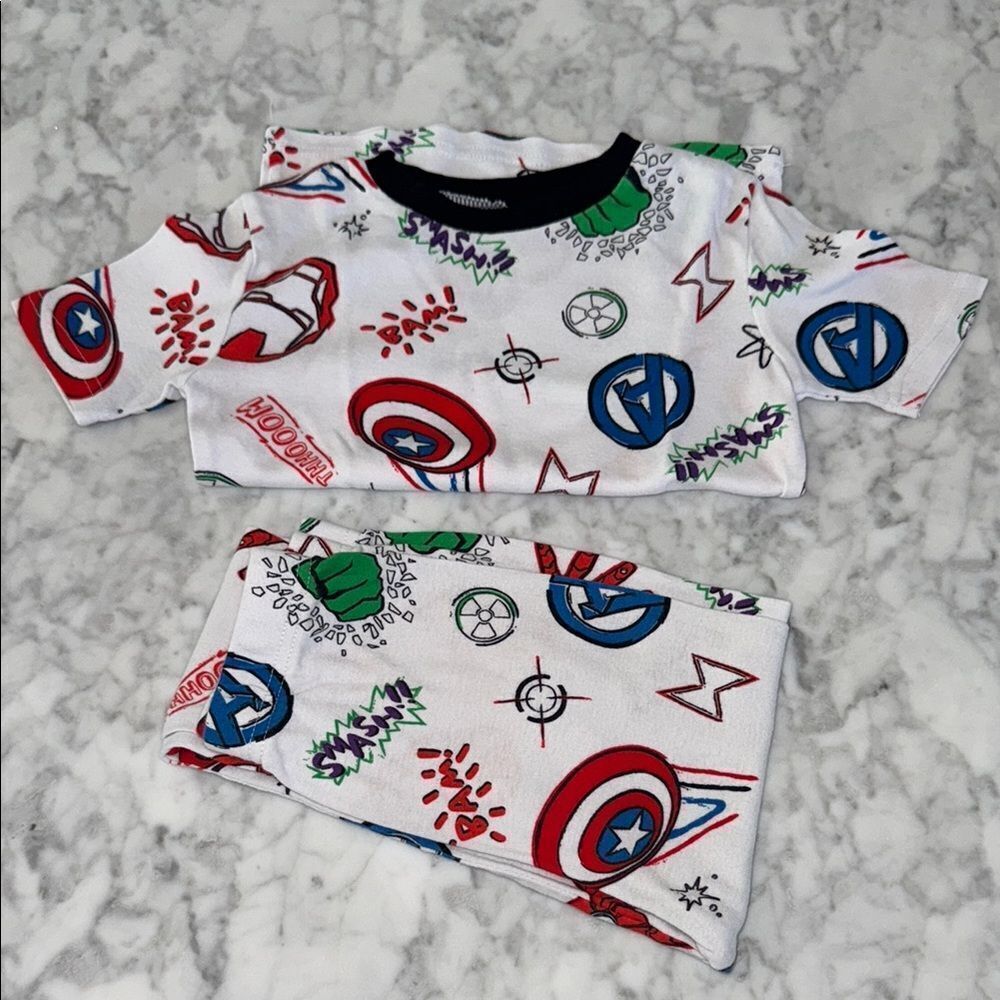 Marvel Baby Outfit with Red and Blue Accents